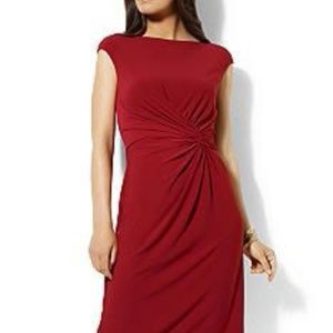 Lauren Ralph Lauren Dress with Cap Sleeve - Red